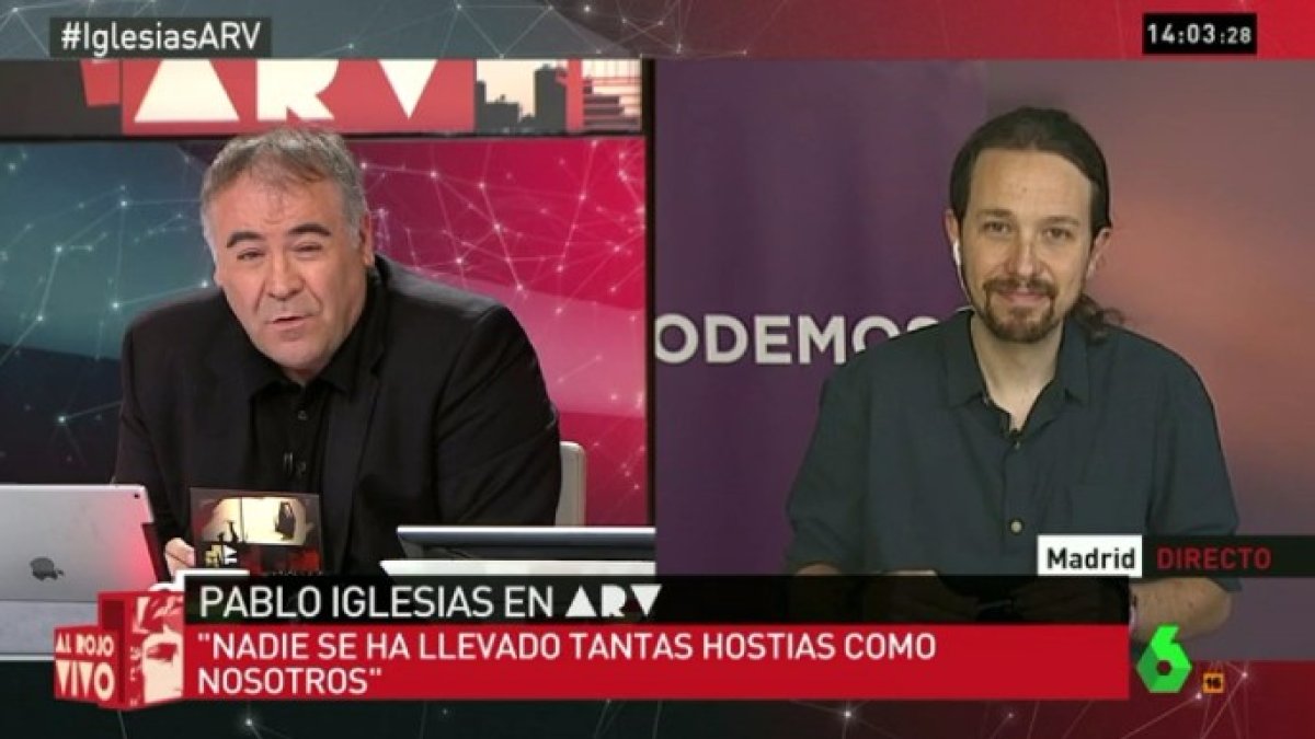 Iglesias reaparece para desmentir a Ferreras lo que le había