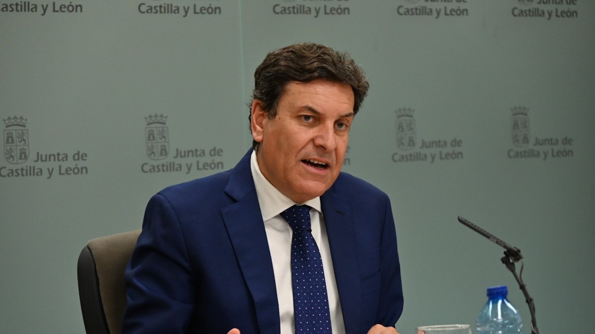 El consejero de Economía y Hacienda y portavoz de la Junta de Castilla y León, Carlos Fernández Carriedo.