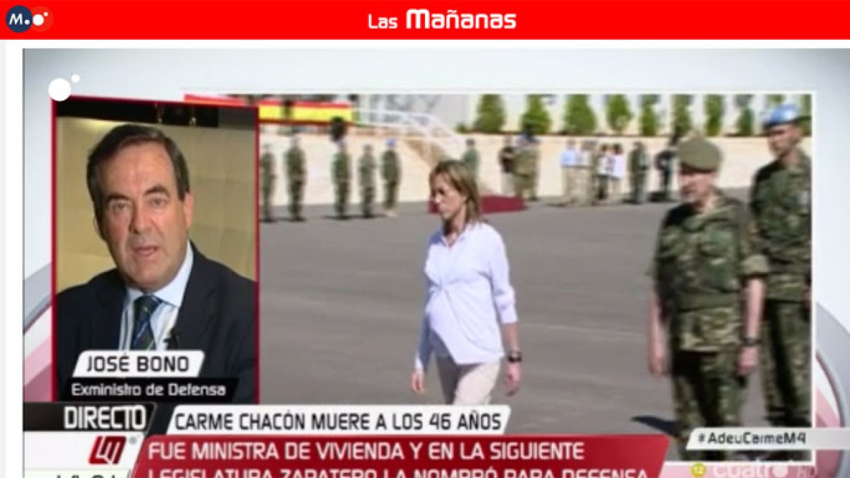 A José Bono se le escapa en Cuatro la noticia más dura sobre el hijo de Chacón