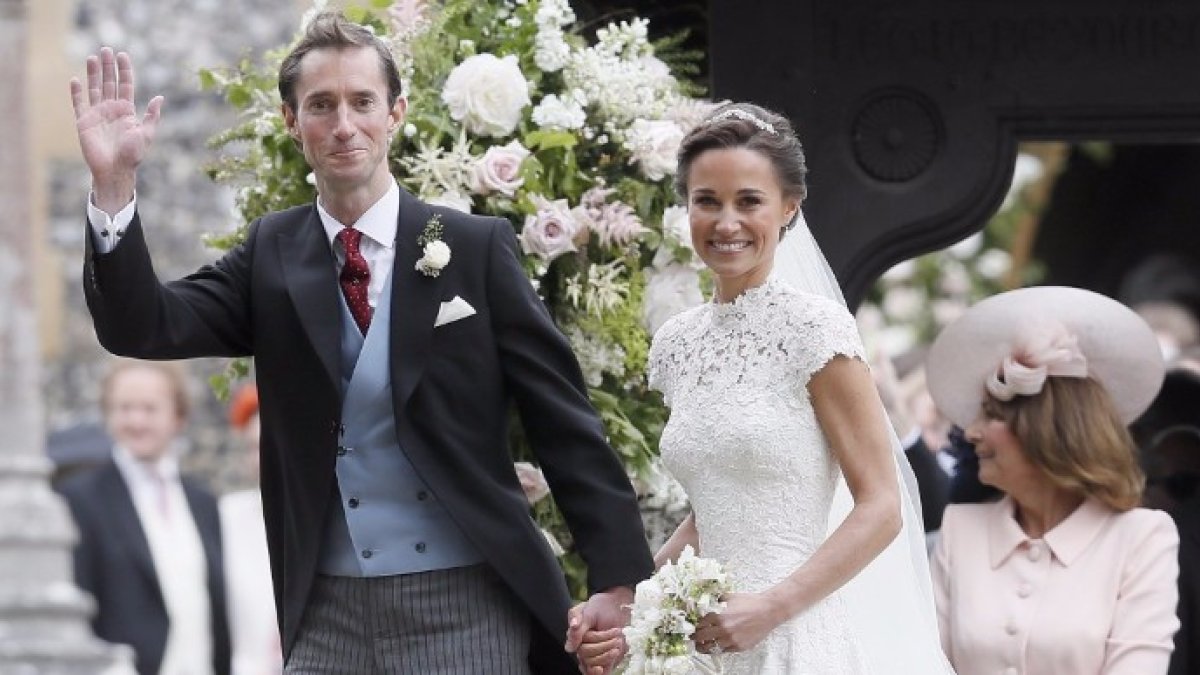 Blanca y radiante: Así es el vestido de novia de Pippa Middleton