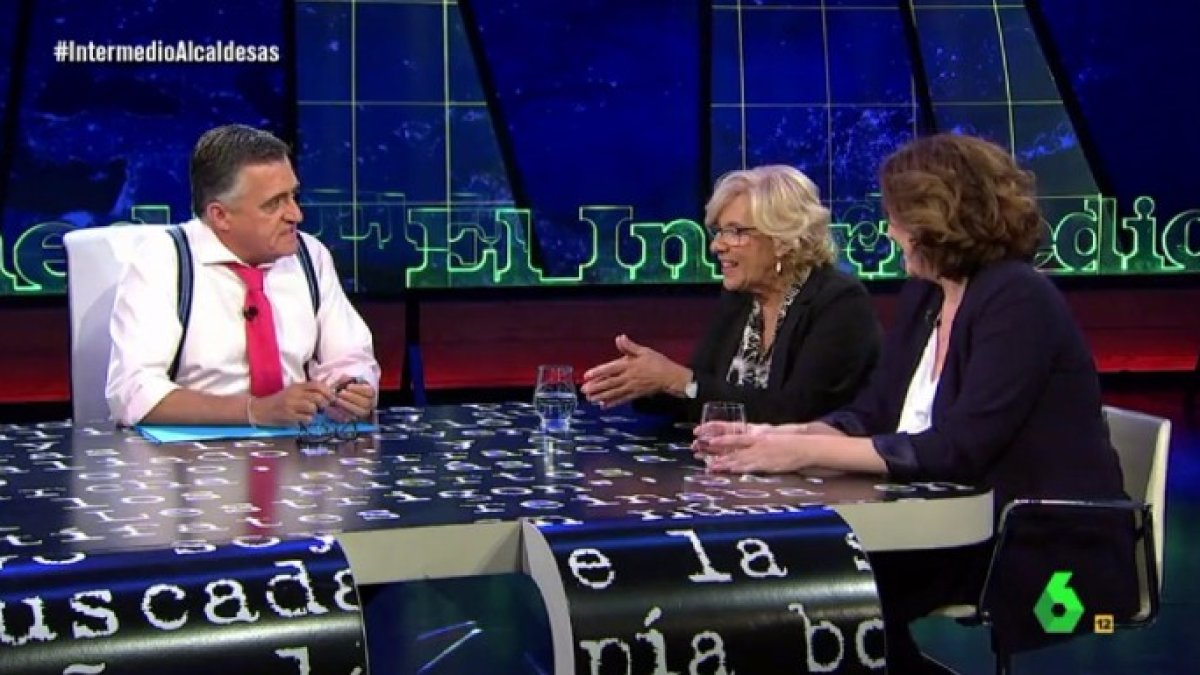 Carmena deja mudo al locuaz Wyoming en La Sexta delante de una atónita Colau