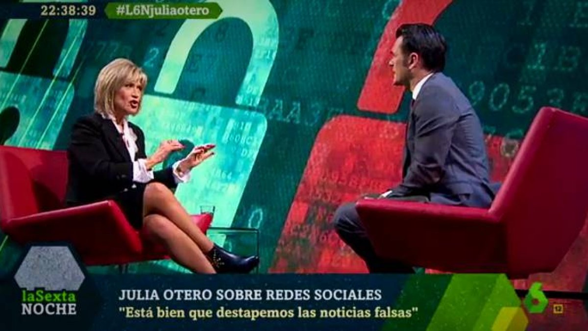 Julia Otero, en 'La Sexta Noche'.