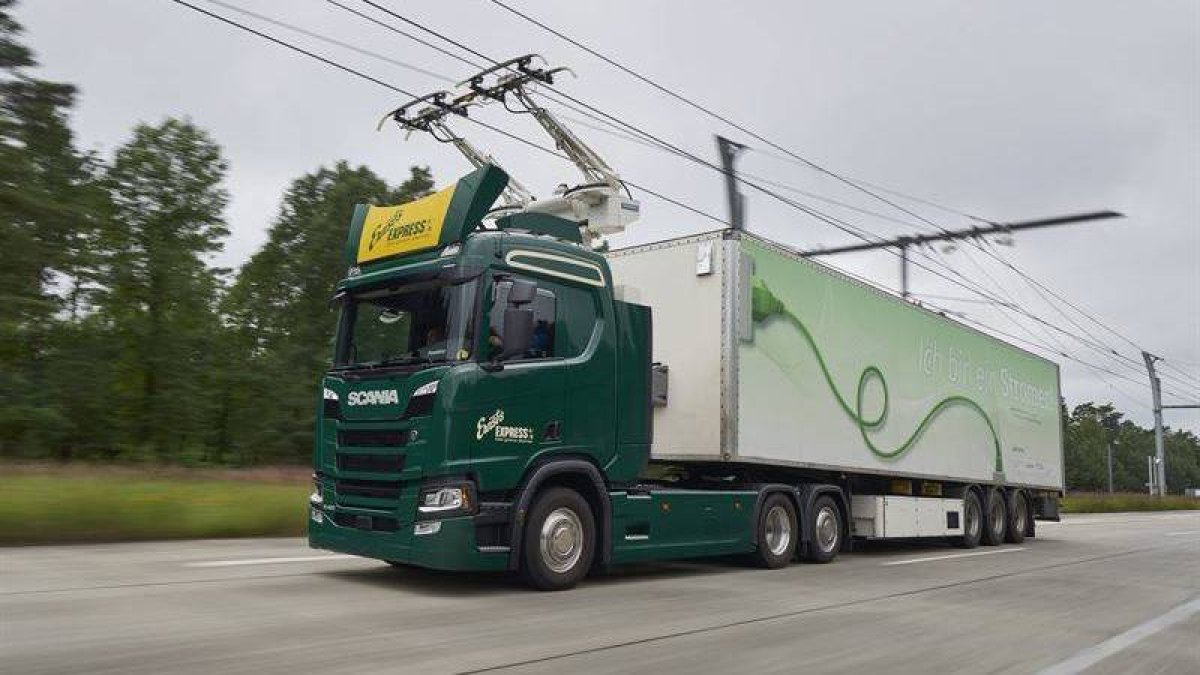 Las carreteras eléctricas, eHighways, para camiones llegarán a Alemania en 2019 con Scania y Siemens