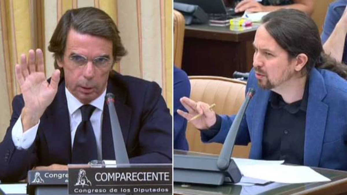 Podemos ‘ficha’ a Aznar para dar ánimos y movilizar a su militancia