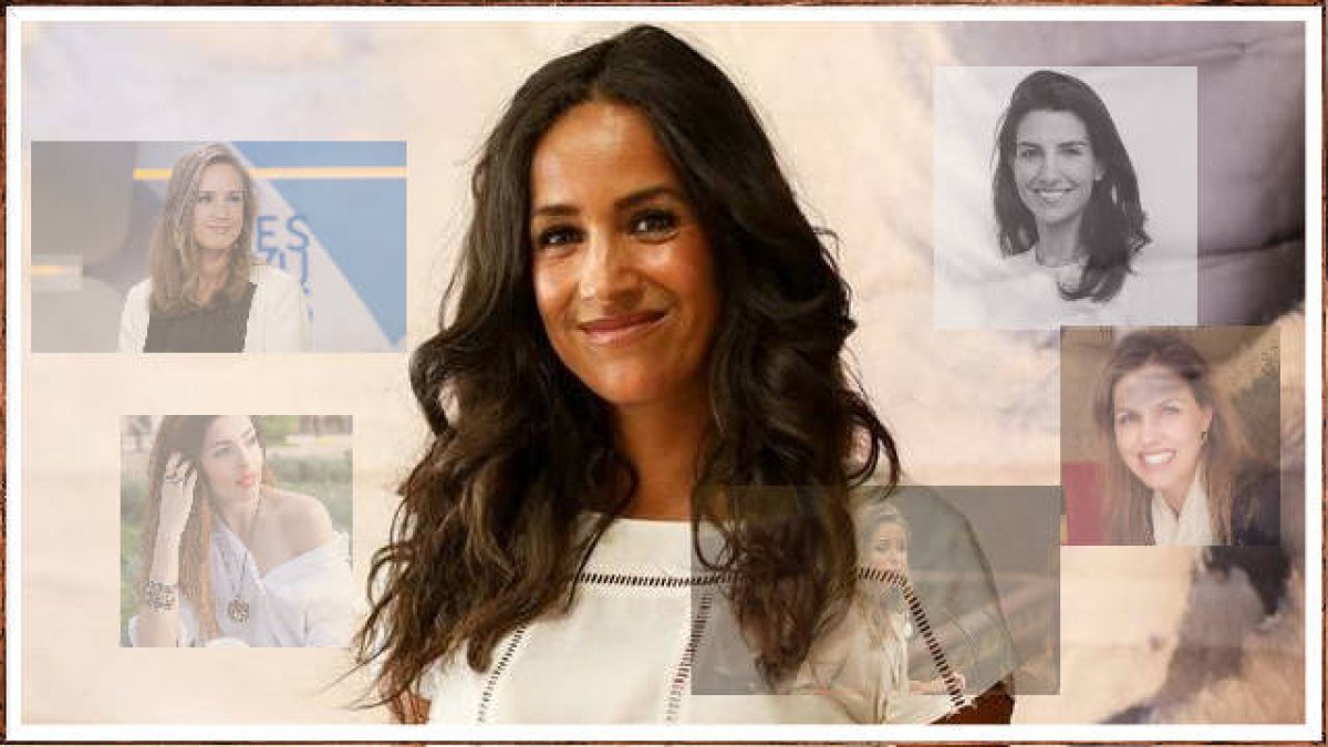 Algunas dirigentes de Cs (Villacís, Rodríguez y Reyes), dos de Vox (Monasterio y Peláez) y la esposa de Abascal