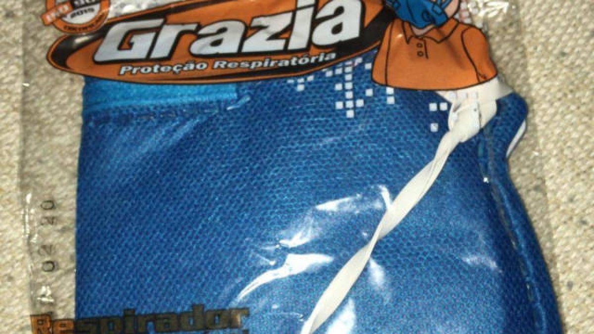 Una de las mascarillas que se utilizan en el Hospital General de Valencia.