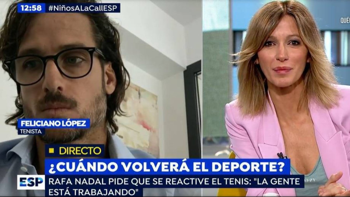 Feliciano López y Susanna Griso en