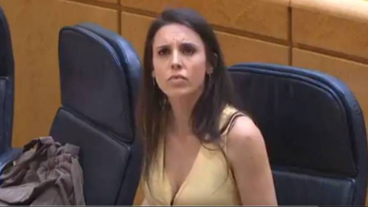 La ministra Montero, este martes en el Senado.