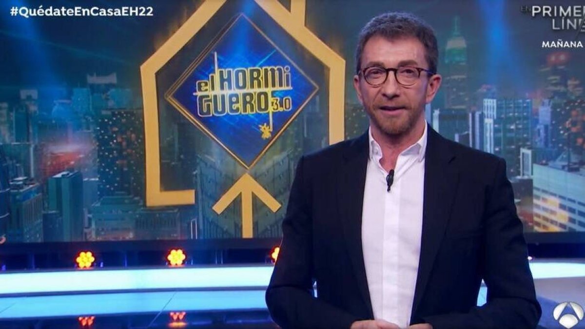 Pablo Motos presentando