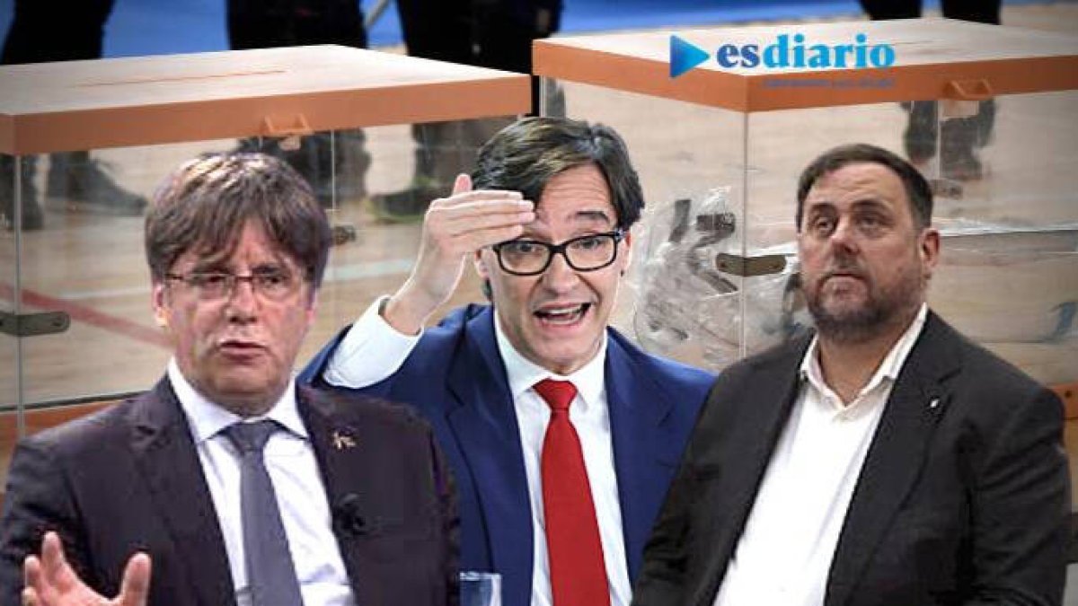Illa, Puigdemont y Junqueras: dos no se presentan pero están presentes