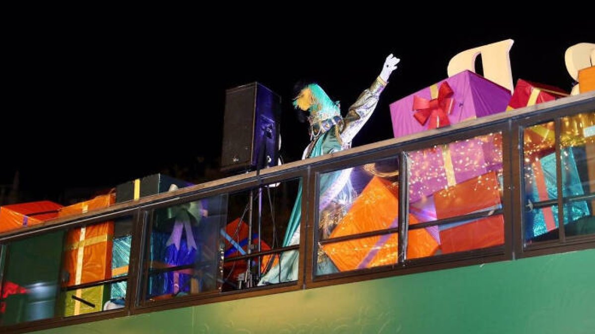 Un momento de la polémica cabalgata de Reyes del 5 de enero