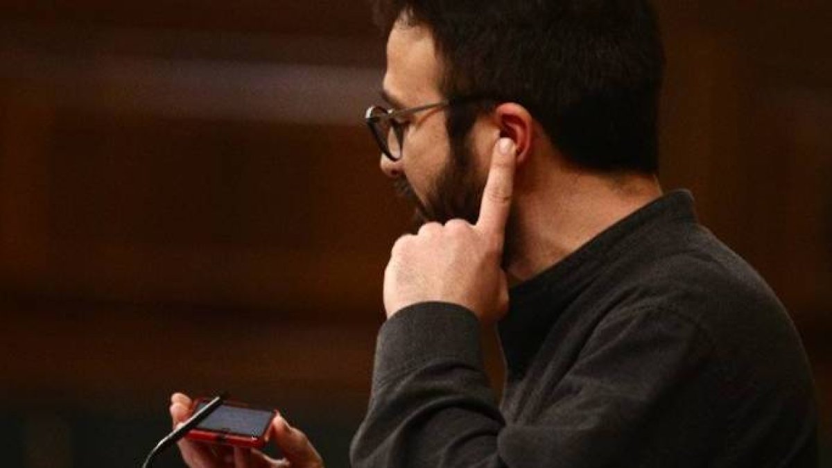 El diputado de la CUP en el Congreso, Albert Botrán.