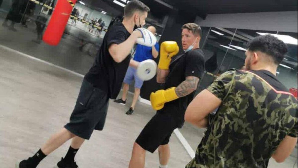 Fernando Torres y Omar Montes, boxeando juntos