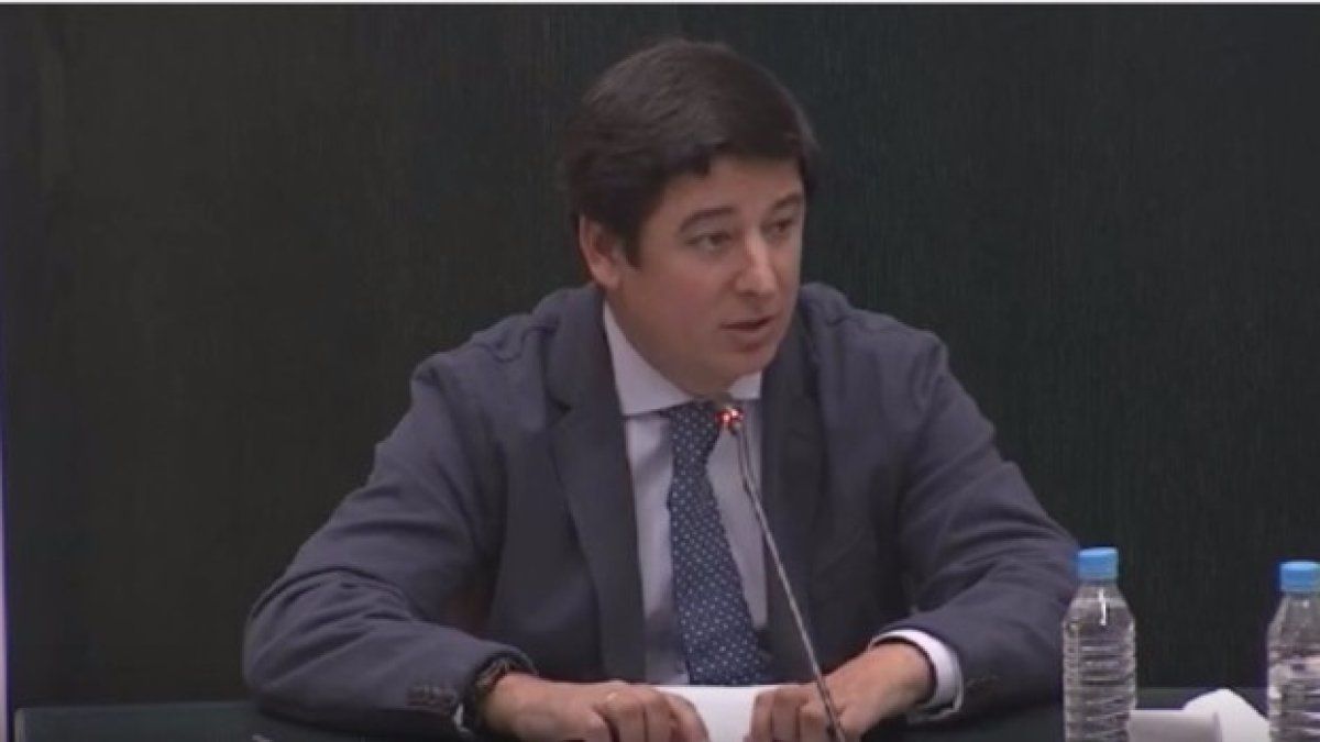 Borja Fanjul durante su intervención en el Pleno.