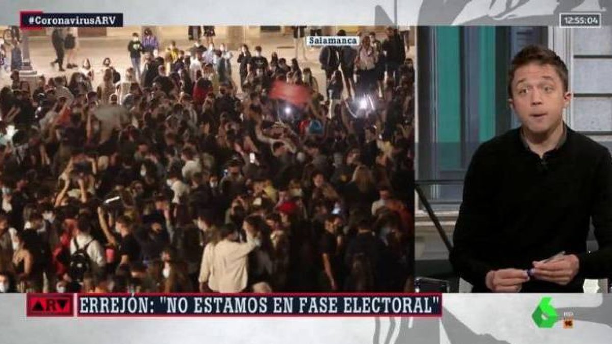 Errejón, este lunes en Al Rojo Vivo.