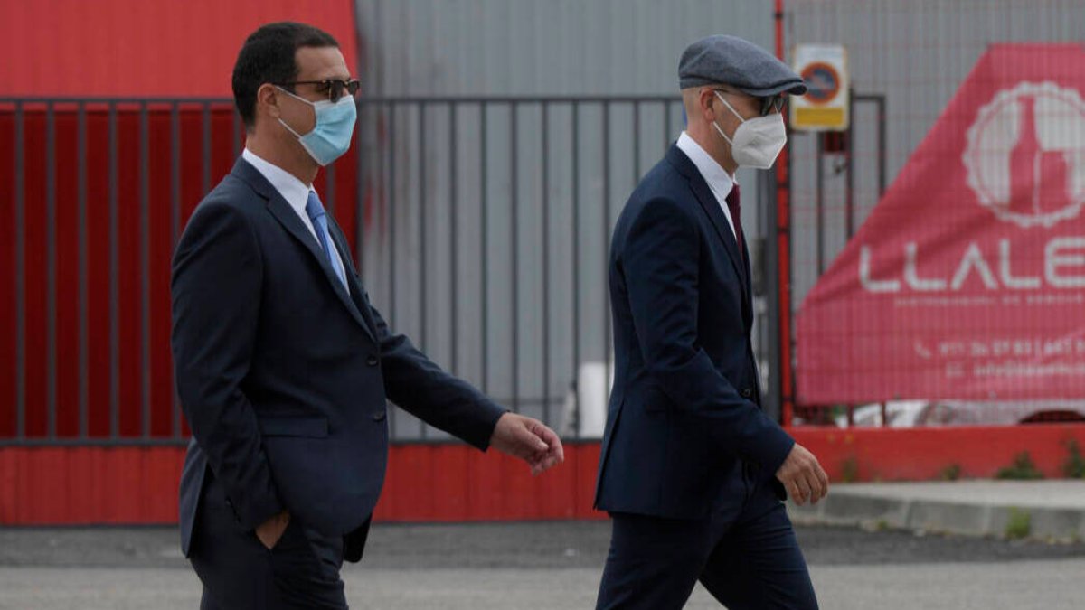 Los mossos Carlos de Pedro y Xavier Goicoechea