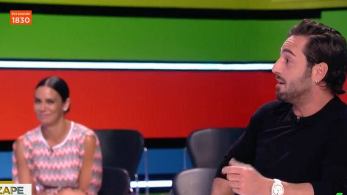 David Bustamante en Zapeando junto a Cristina Pedroche.