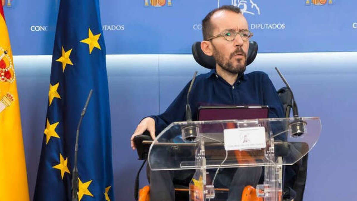 Pablo Echenique, portavoz parlamentario de Unidas Podemos.