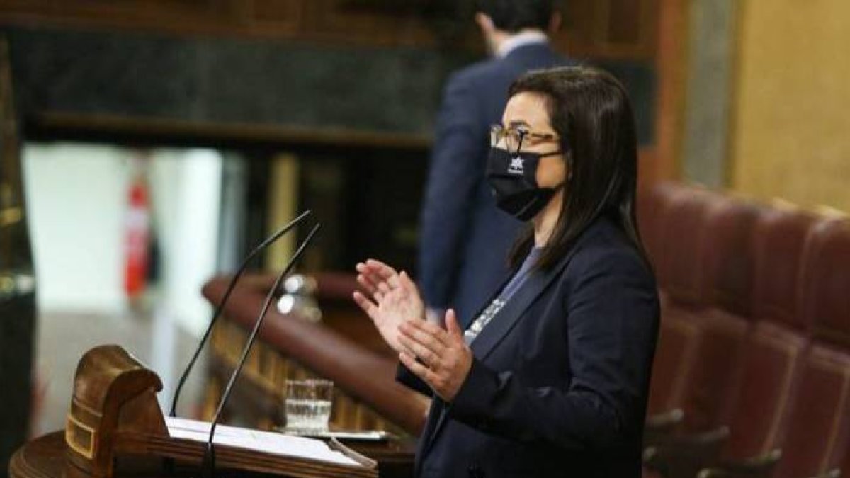 La portavoz de Interior del PP, Ana Belén Vázquez, este miércoles en el Congreso.