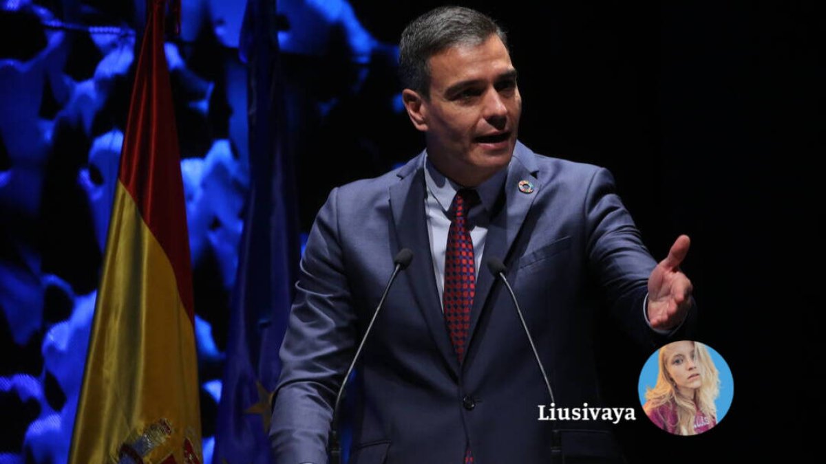 Pedro Sánchez este lunes en un acto empresarial.