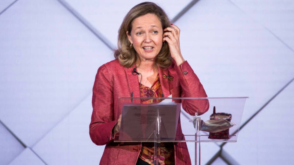 La vicepresidenta Nadia Calviño