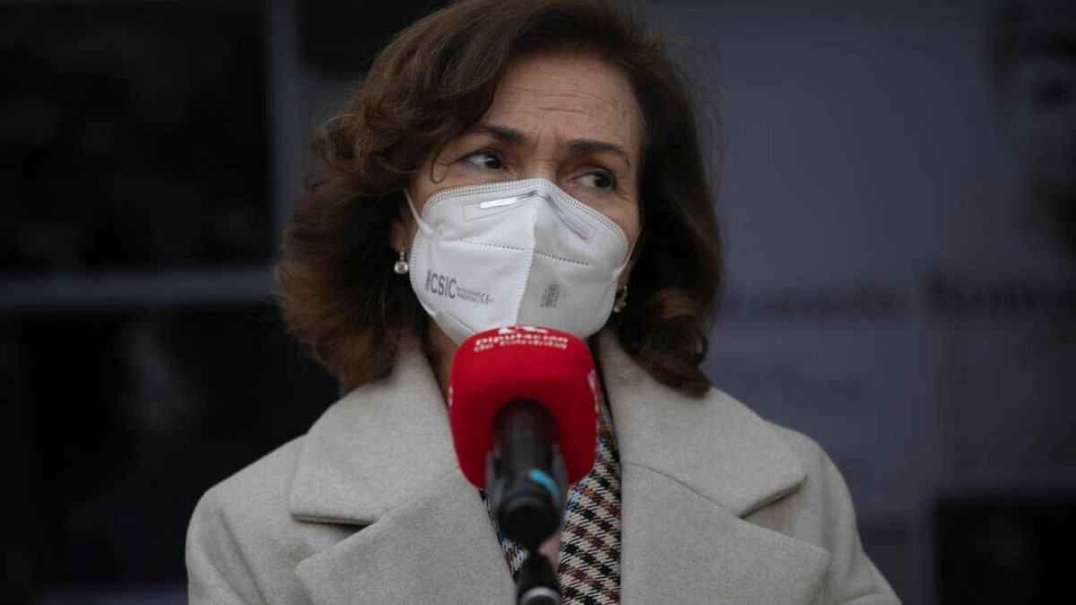 La vicepresidenta Carmen Calvo