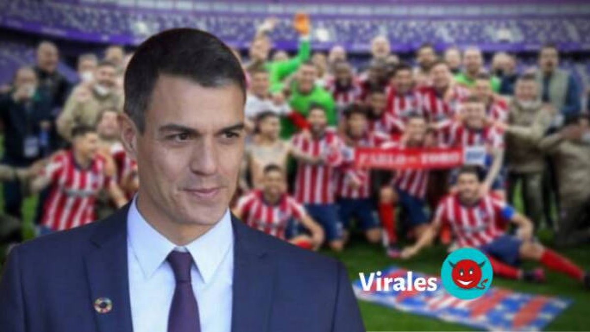 Pedro Sánchez, con su Atleti