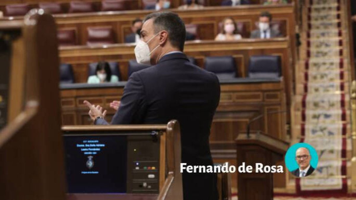 Pedro Sánchez, en el Congreso tras los indultos