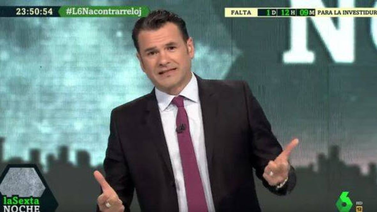 Iñaki López, en La Sexta Noche