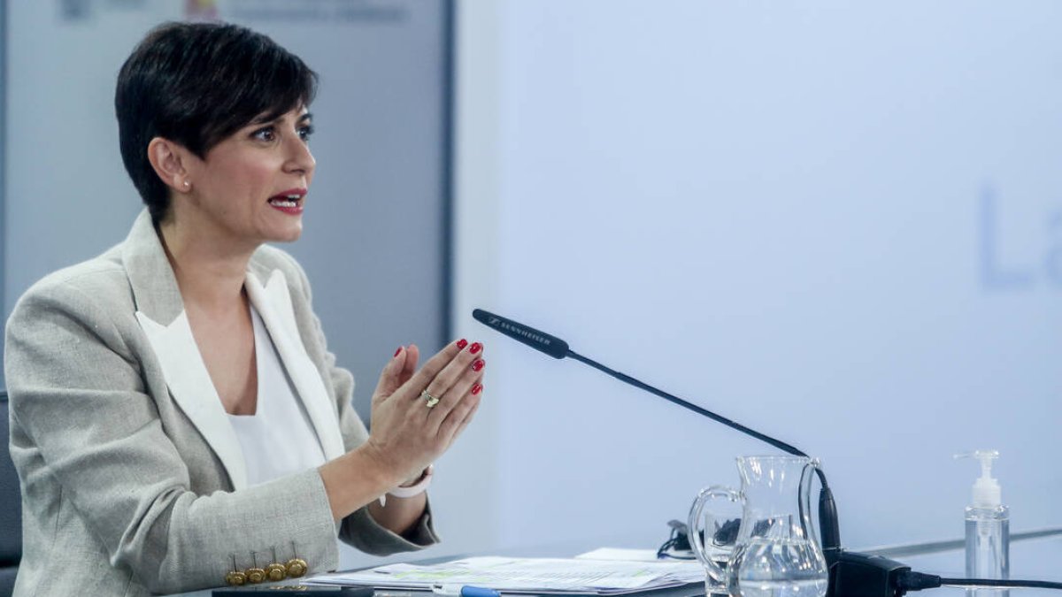 La ministra Portavoz y de Política Territorial, Isabel Rodríguez
