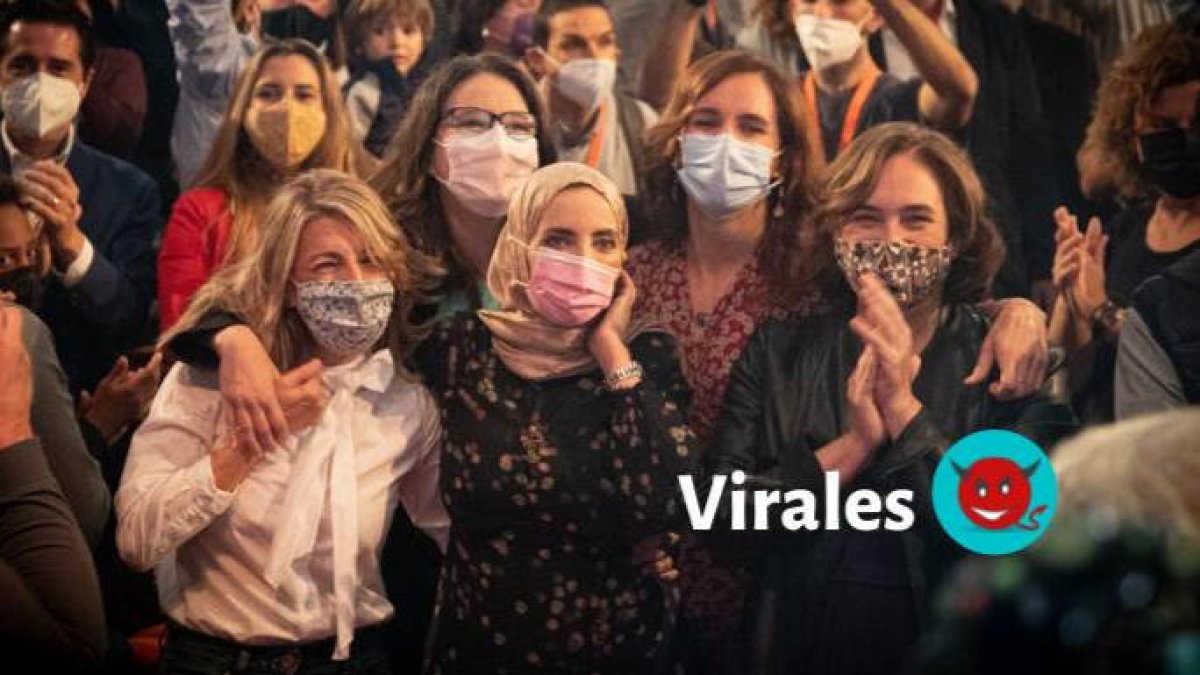 Díaz, Colau, Oltra, García y Hamed