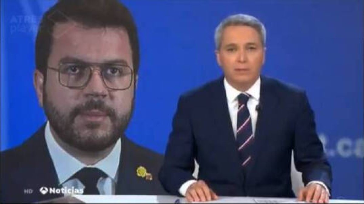 Pere Aragonés y Vicente Vallés