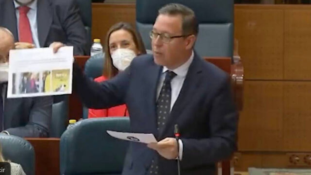 El portavoz del PP en la Asamblea de Madrid, Alfonso Serrano