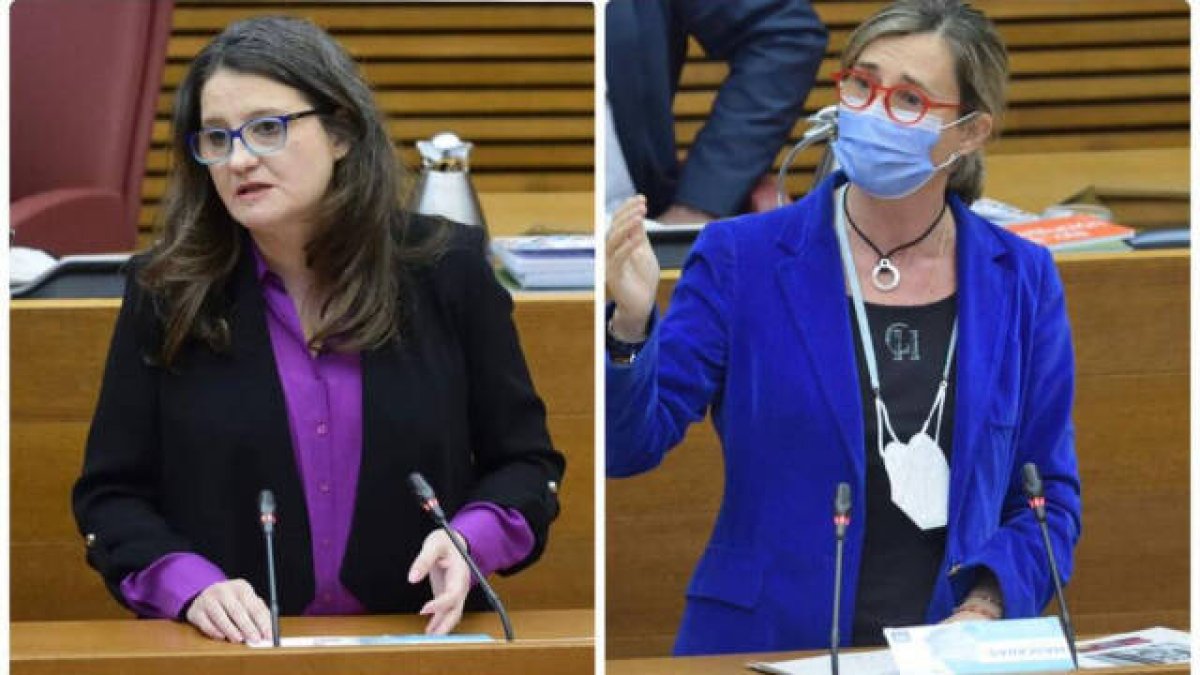 Mónica Oltra y Elena Bastidas