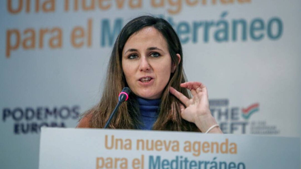 La secretaria general de Podemos, Ione Belarra.