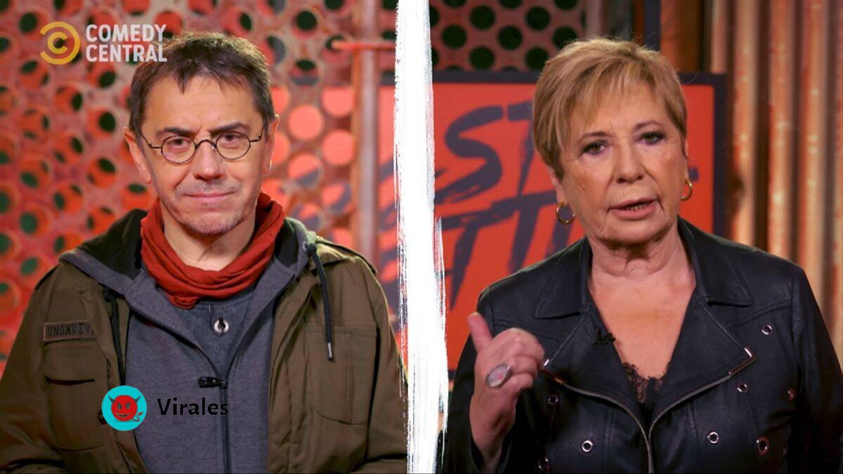 Celia Villalobos y Juan Carlos Monedero