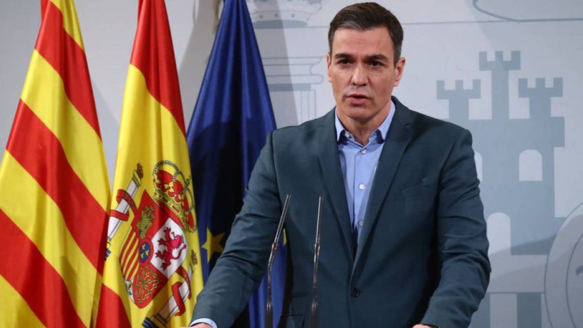 El presidente del Gobierno, Pedro Sánchez