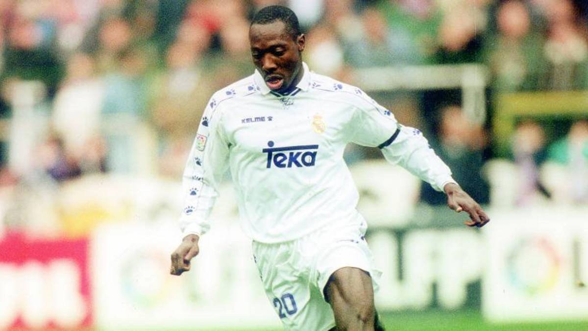 Freddy Rincón, con la camiseta del Real Madrid.