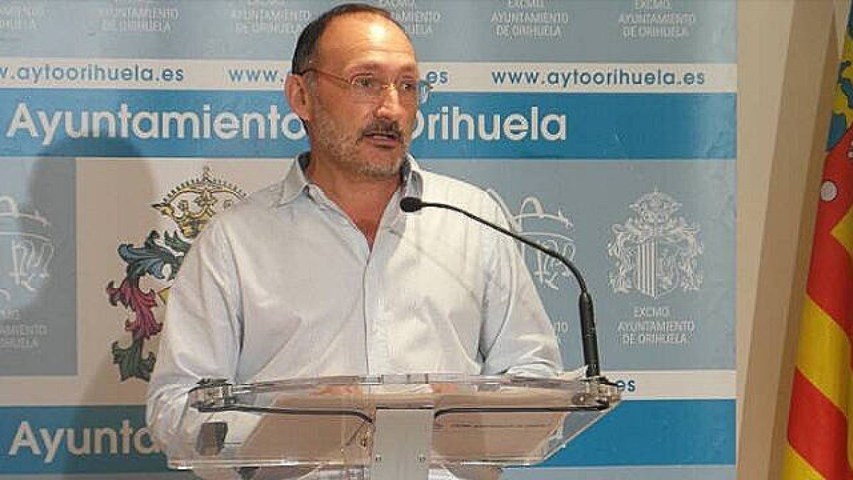 Rafael Almagro, portavoz del gobierno municipal de Orihuela (PP)