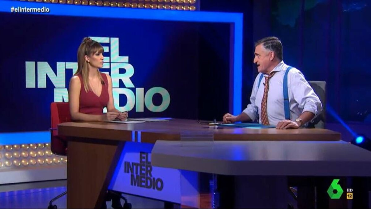 Sandra Sabaté y El Gran Wyoming