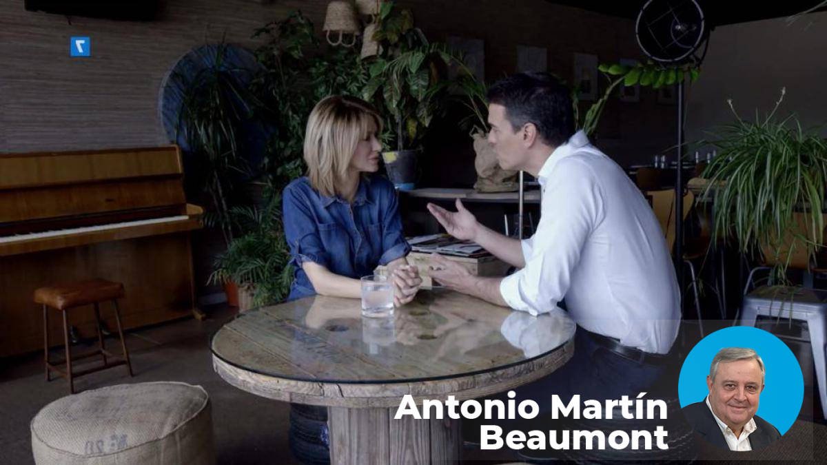 Susanna Griso con Pedro Sánchez.