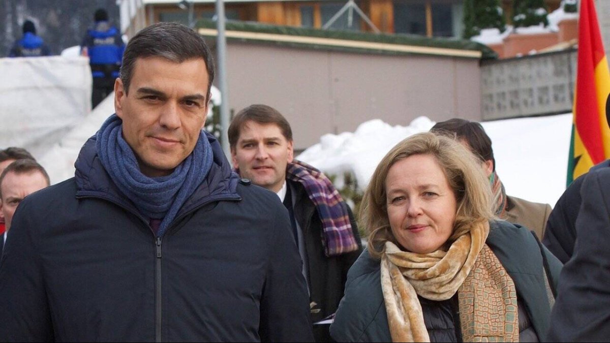 Pedro Sánchez y Nadia Calviño