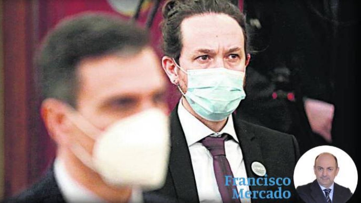 Pedro Sánchez y Pablo Iglesias, en un acto institucional.