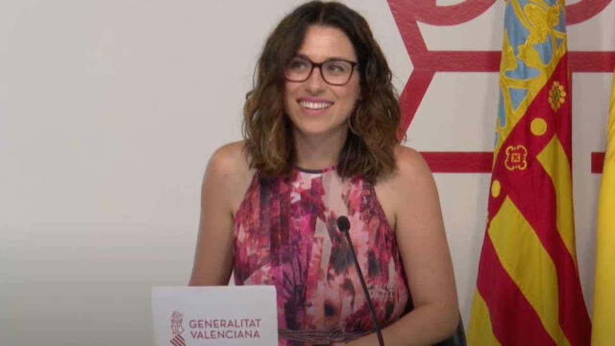 Aitana Mas, portavoz del Consell, vicepresidenta y consellera de Igualdad.