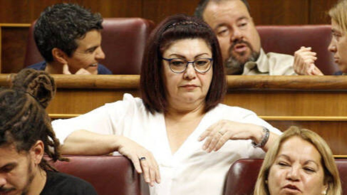 La ex diputada de Podemos Meri Pita, ahora en el grupo mixto
