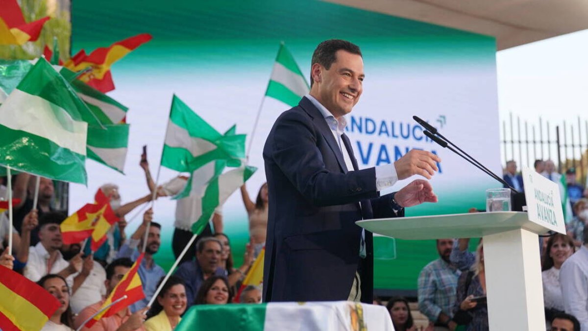 El presidente de la Junta de Andalucía, Juanma Moreno.