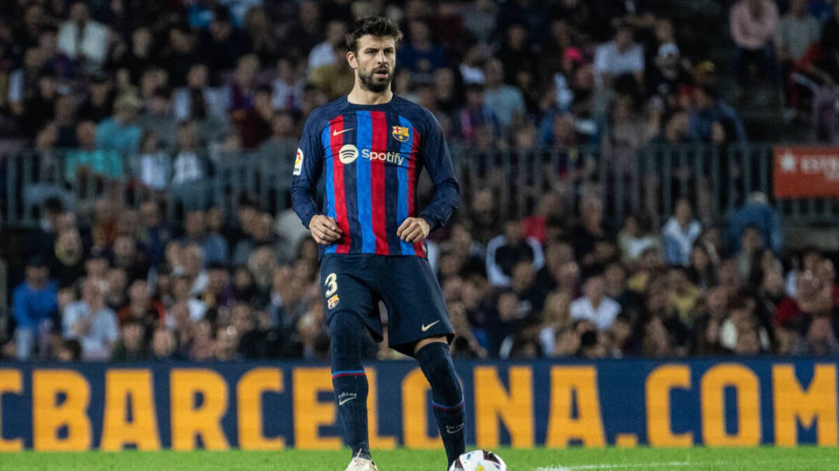 Gerard Piqué en el partido de ayer contra el Villareal