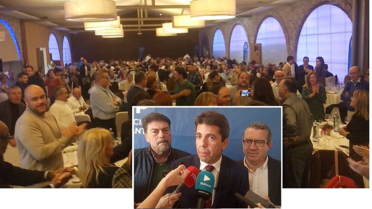 Más de 700 personas en la comida de Navidad del PP: