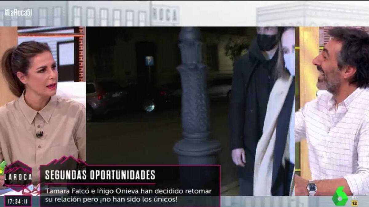 Nuria Roca y Juan del Val, durante la emisión de