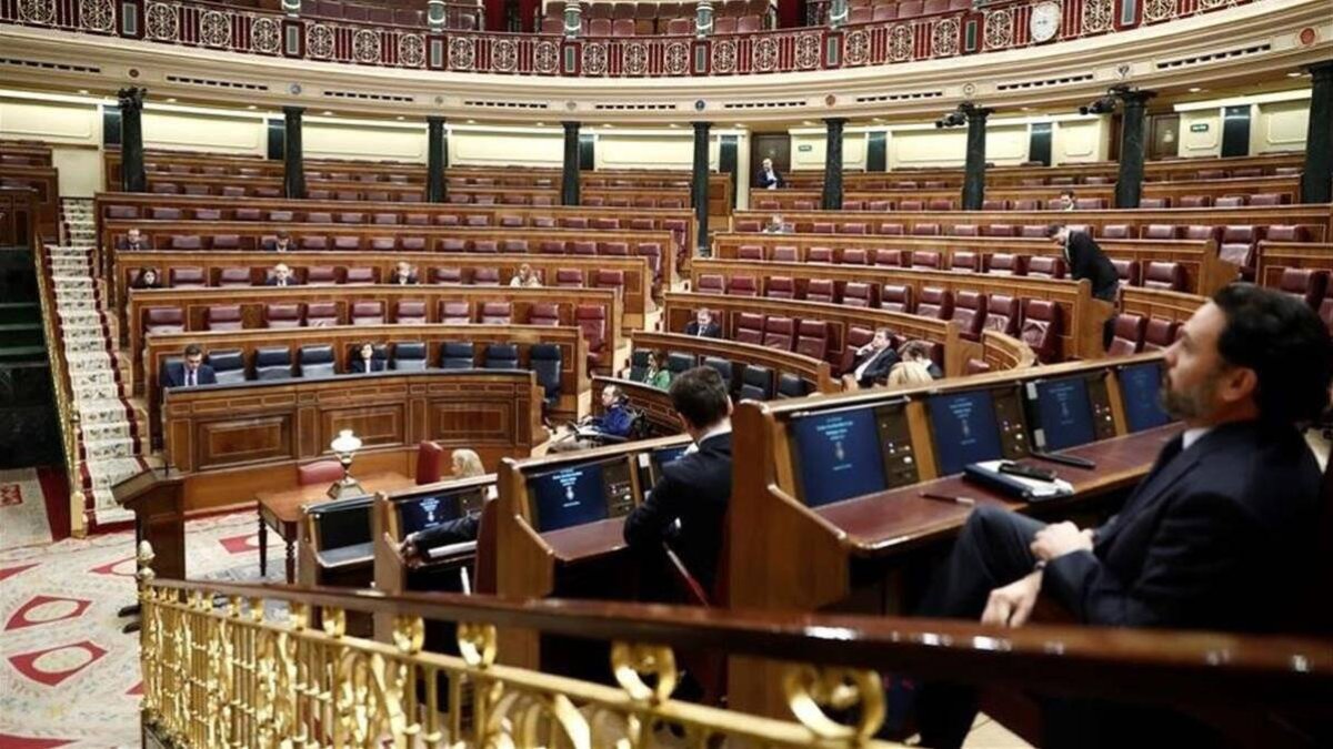 Aspecto del hemiciclo semivacío